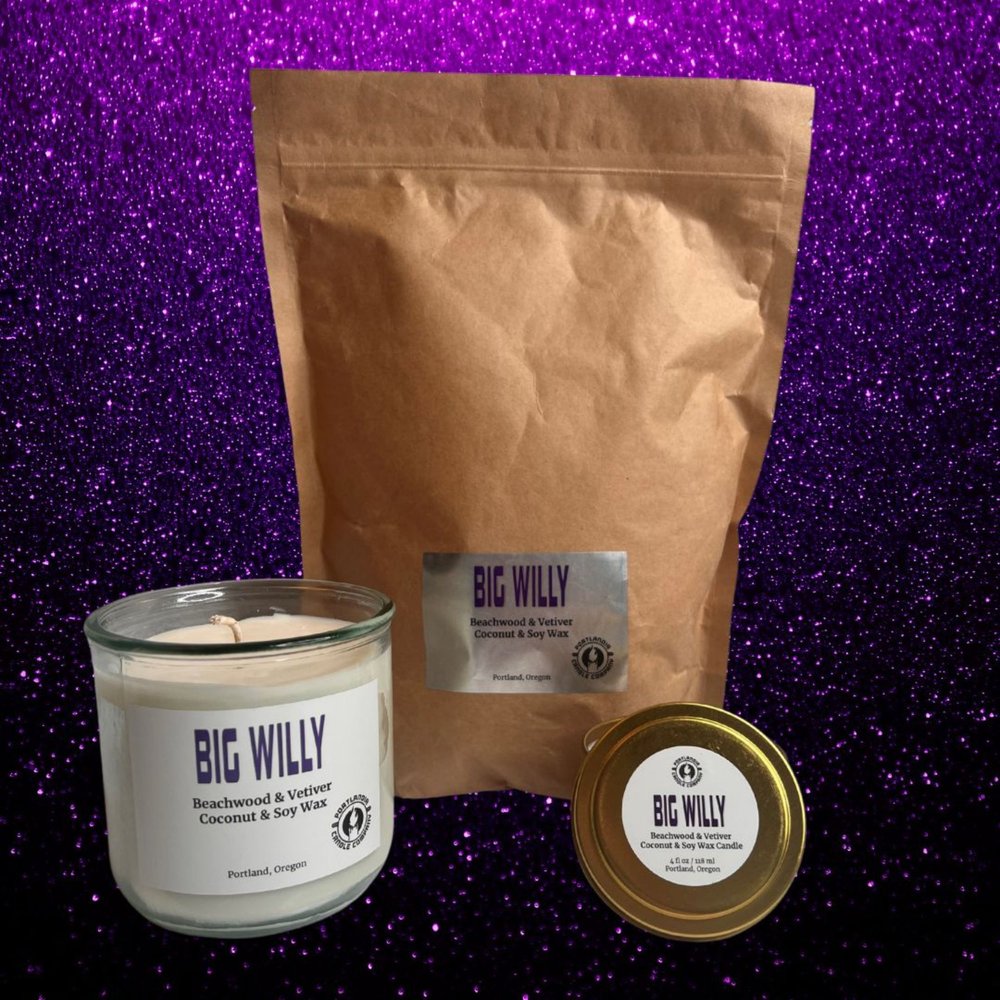 Big Willy Natural Wax Candle | Beachwood and Vetiver Fragrance