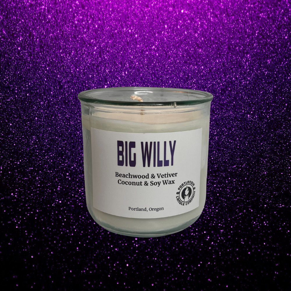 Big Willy Natural Wax Candle | Beachwood and Vetiver Fragrance