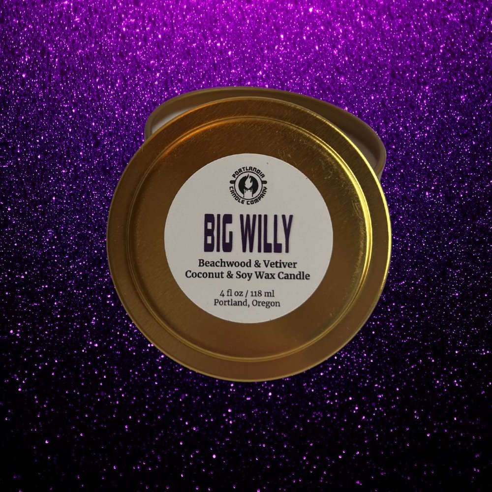 Big Willy Natural Wax Candle | Beachwood and Vetiver Fragrance