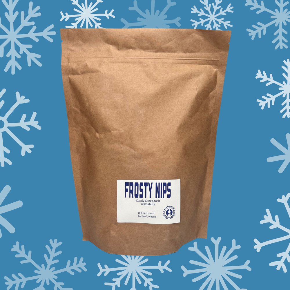 Frosty Nips Natural Wax Candle | Vanilla Mint Fragrance