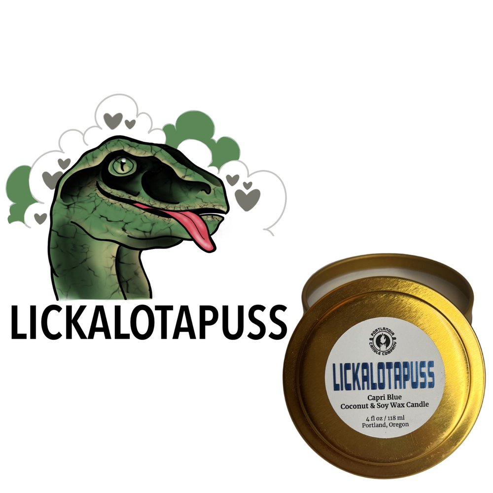 Lickalotapuss Natural Wax Candle | Capri Blue Fragrance