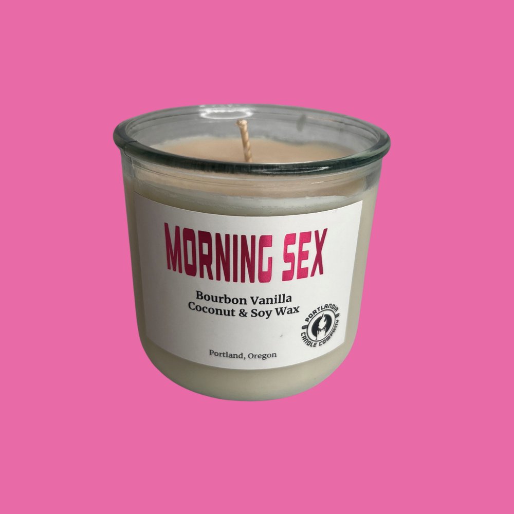 Morning Sex Natural Wax Candle | Bourbon Vanilla Fragrance