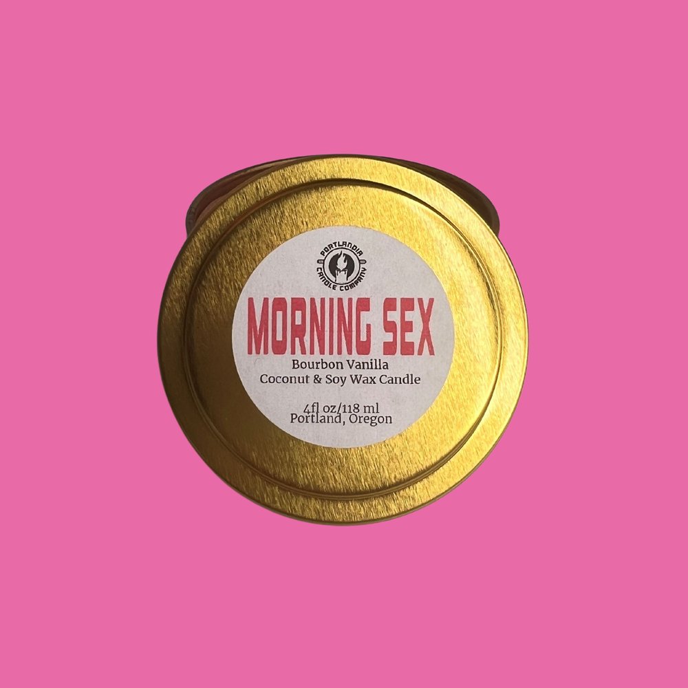 Morning Sex Natural Wax Candle | Bourbon Vanilla Fragrance