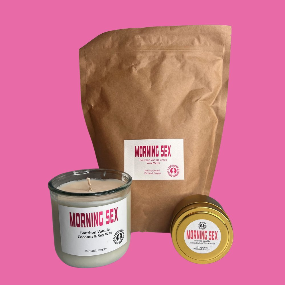 Morning Sex Natural Wax Candle | Bourbon Vanilla Fragrance