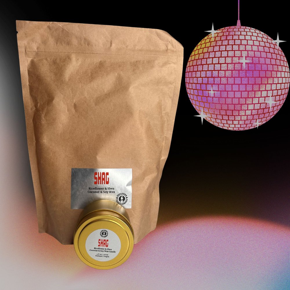 Shag Natural Wax Candle | Rice Flower and Shea Fragrance